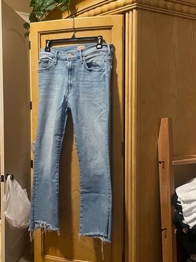 Mother the insider crop step gray size 30